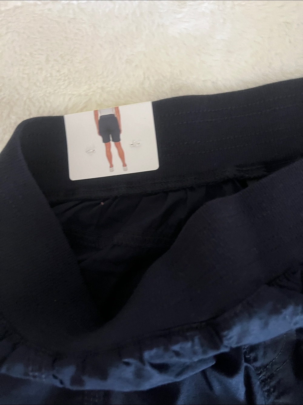 NWT Briggs Navy Elastic-Waist Bermuda Shorts with Roll-Cuff with pocket size S - Picture 15 of 16